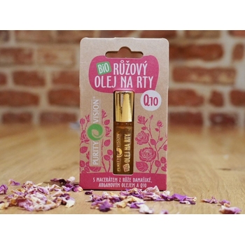 Bio Ružový olej na pery Q10